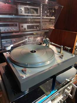 Preview: THORENS Phonograph S  Sondermodell in grau 80ger Jahre mit Ortofon 12